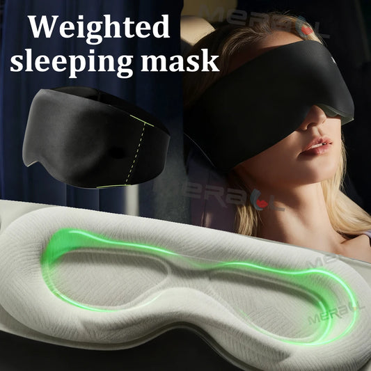 Weighted Large Eye Mask Light Blocking, Acupoint Pressure - image 2