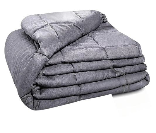 20 lbs Weighted Blanket for Adults, 60" x 80" Full Size – Gray, Soft & Comfortable – Relaxation & Stress Relief