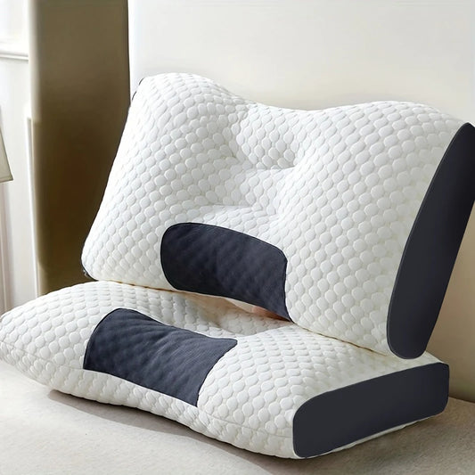 2-Pack Ergonomic Contour Neck Pillows – Adjustable Support, All-Season Comfort