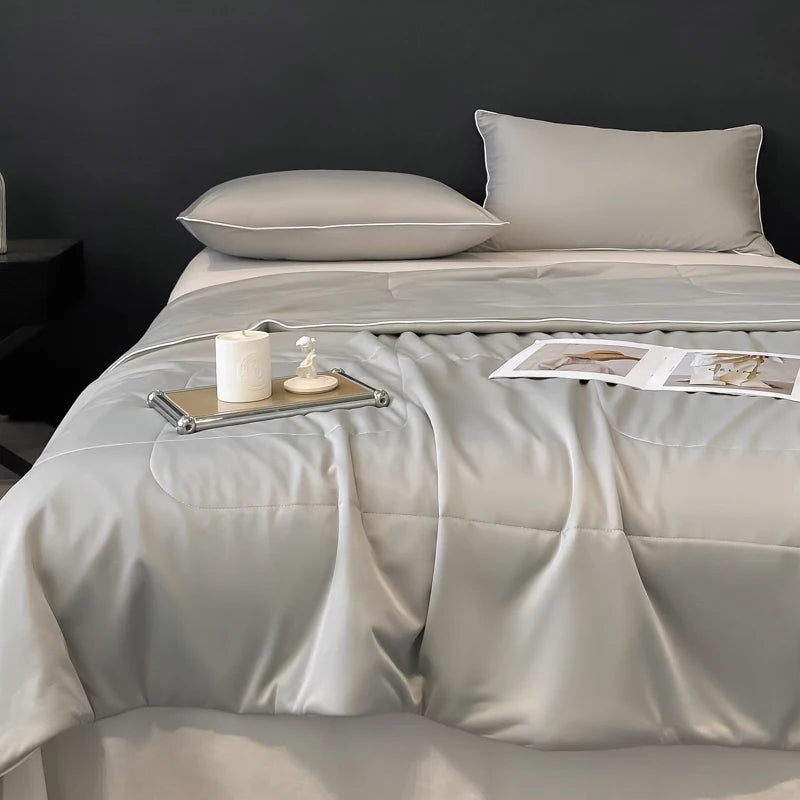 Cooling Summer Comforter – Lightweight, Smooth, Double-Sided Arc-Chill Fabric, Washable
