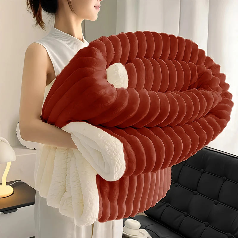 Heavy Sherpa Fleece Blanket - image 11