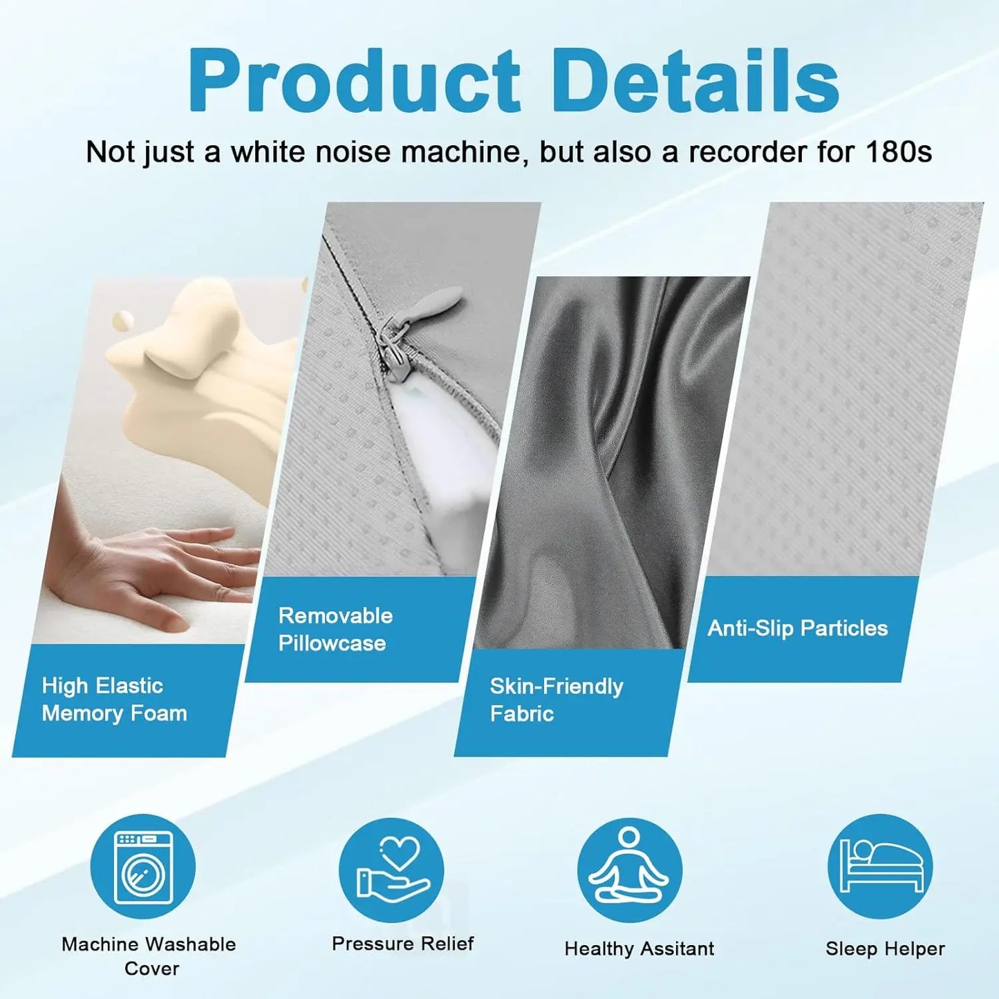 Memory Foam Wedge Pillow  Multi-Position - image 3