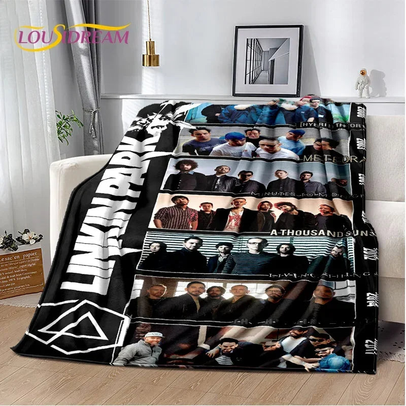 Retro Rock Band Park Soft Blankets - Linkin Park - image 49