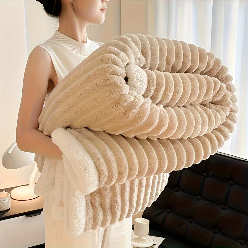 Weighted Fleece Sherpa Blanket - 8 Lbs - image 6