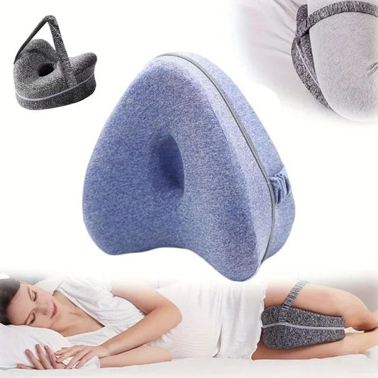 Memory Foam Knee Pillow with Side Sleeper Support - image 2