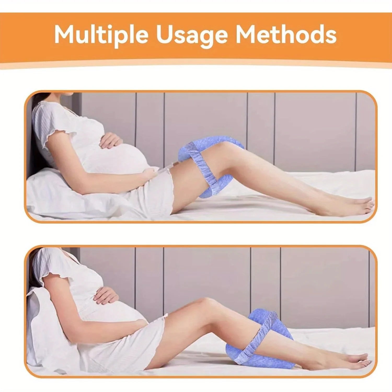 Memory Foam Knee Pillow with Side Sleeper Support - image 8