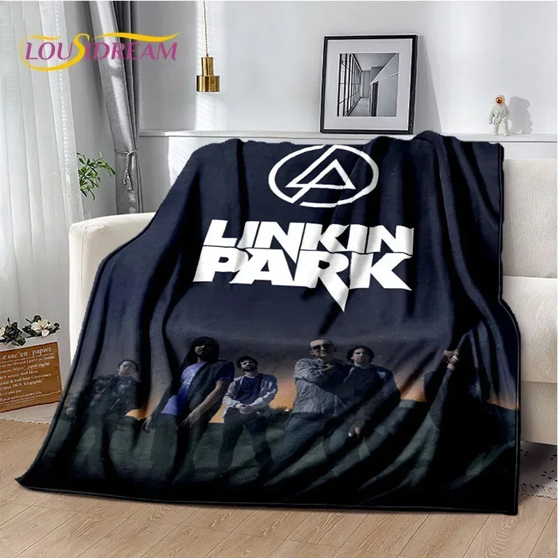 Retro Rock Band Park Soft Blankets - Linkin Park - image 3
