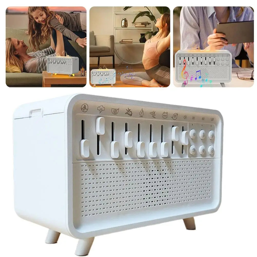 White Noise Machine with Aromatherapy, Humidifier & Night Light – Sleep Aid for Restful Sleep