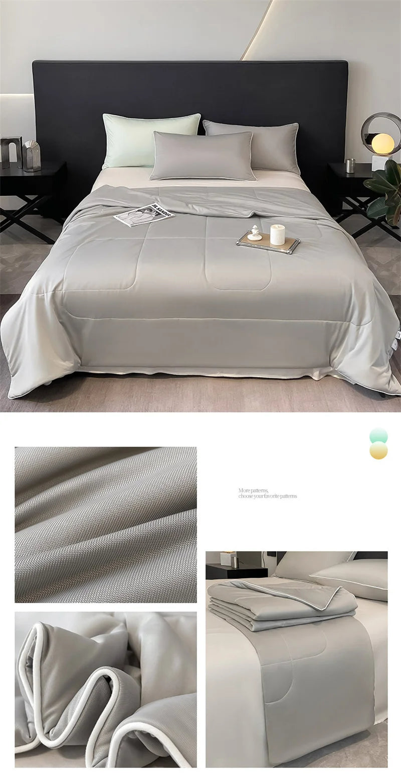Cooling Summer Comforter – Lightweight, Smooth, Double-Sided Arc-Chill Fabric, Washable