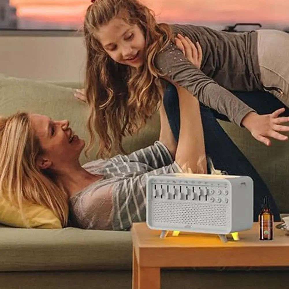 White Noise Machine with Aromatherapy, Humidifier & Night Light – Sleep Aid for Restful Sleep