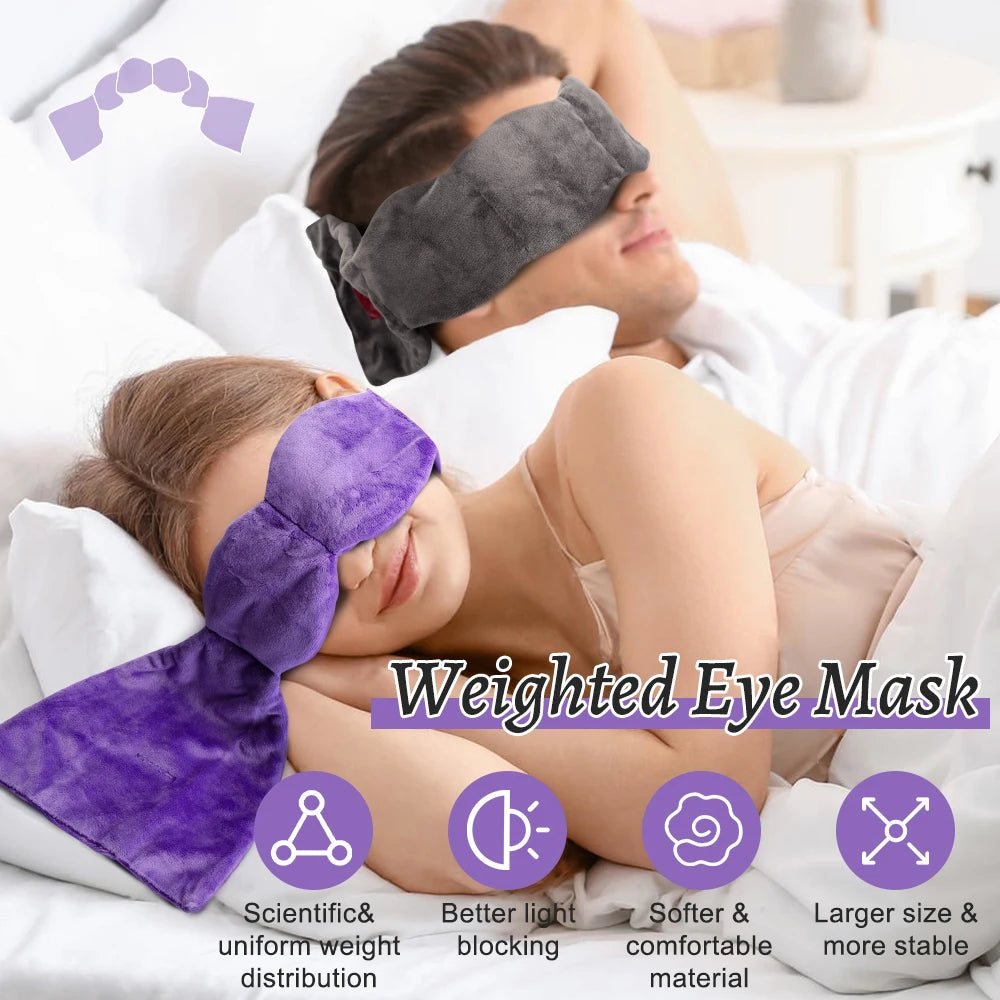 Weighted Eye Mask  Light Blocking good for travel - image 2