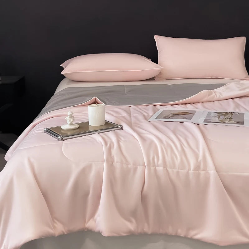 Cooling Summer Comforter – Lightweight, Smooth, Double-Sided Arc-Chill Fabric, Washable