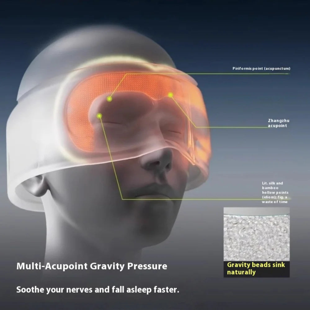 Weighted Large Eye Mask  Light Blocking, Acupoint Pressure - image 1