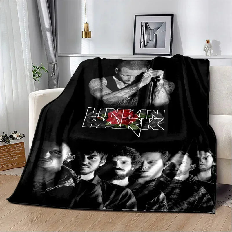 Retro Rock Band Park Soft Blankets - Linkin Park - image 4