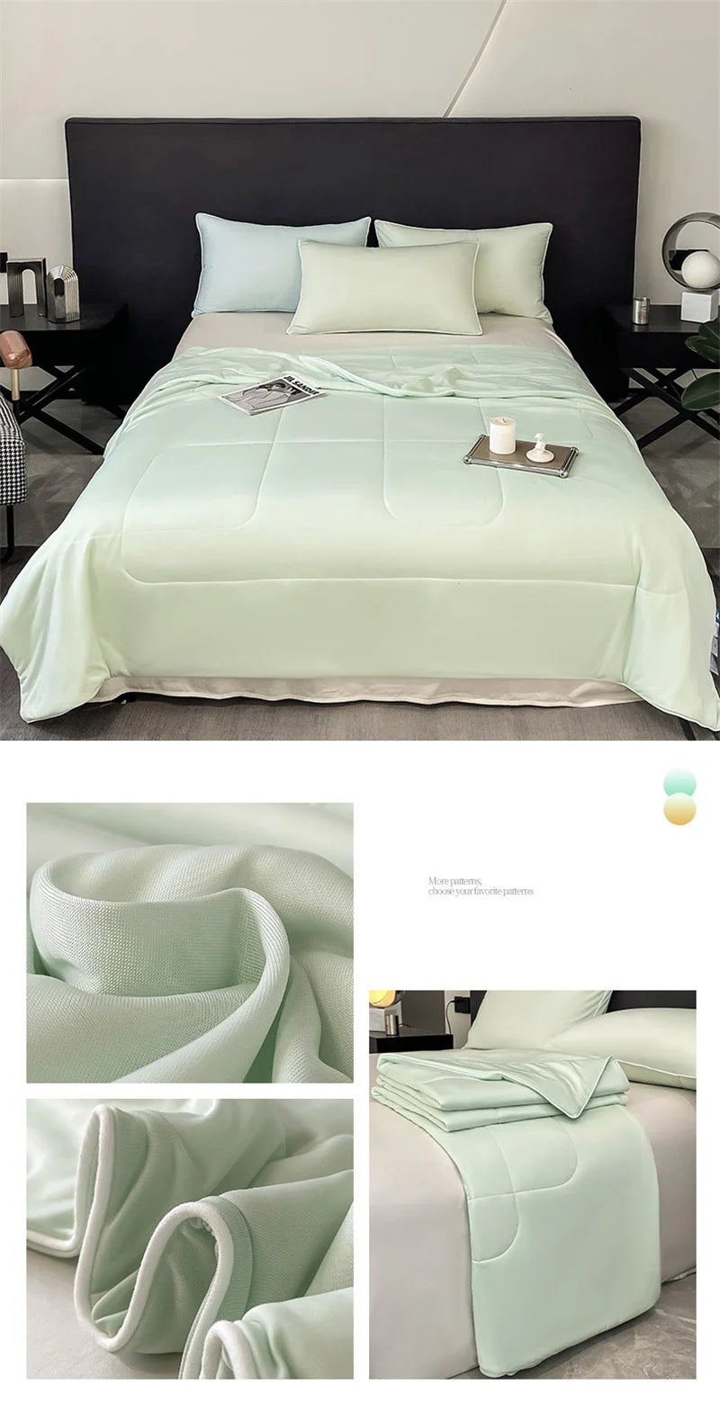 Cooling Summer Comforter – Lightweight, Smooth, Double-Sided Arc-Chill Fabric, Washable