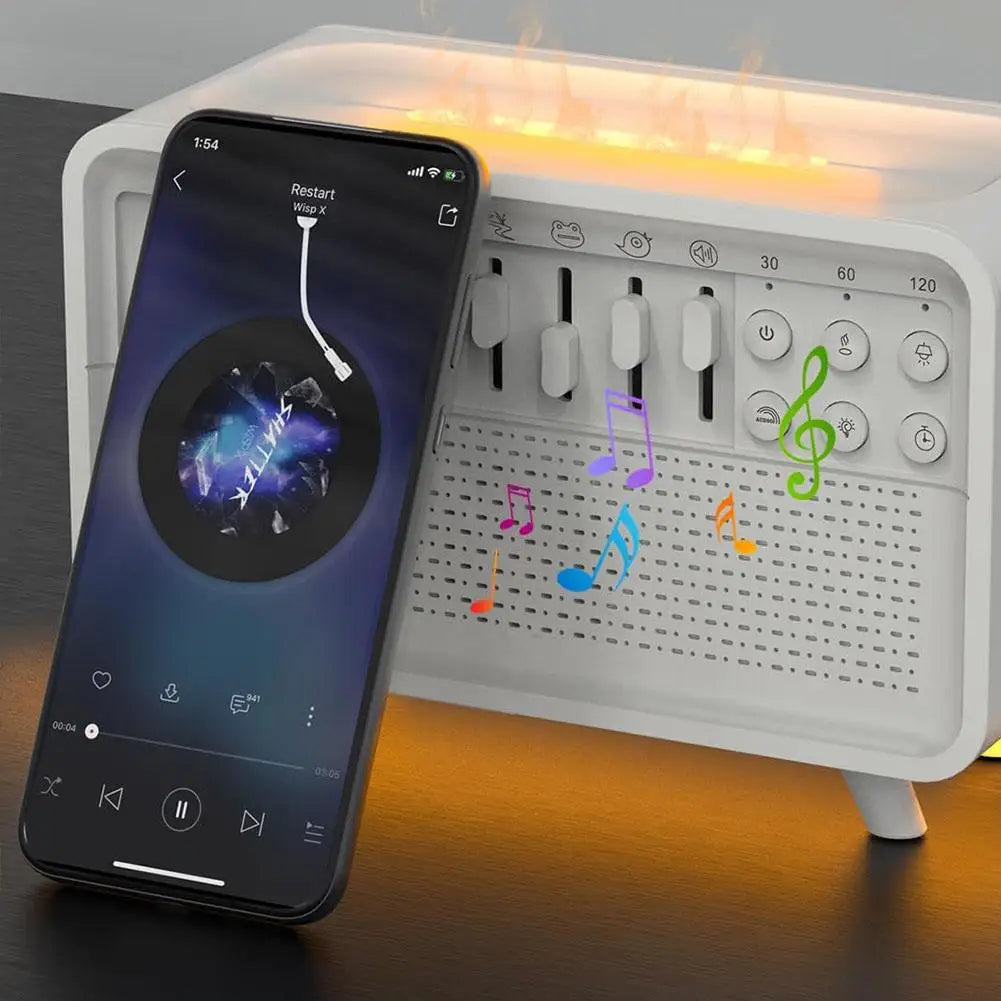 White Noise Machine with Aromatherapy, Humidifier & Night Light – Sleep Aid for Restful Sleep