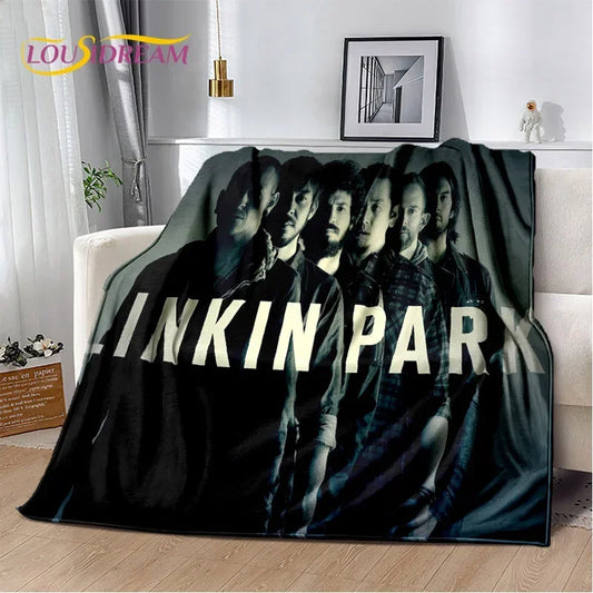 Retro Rock Band Park Soft Blankets - Linkin Park - image 1