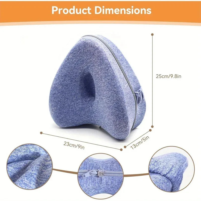 Memory Foam Knee Pillow with Side Sleeper Support - image 5