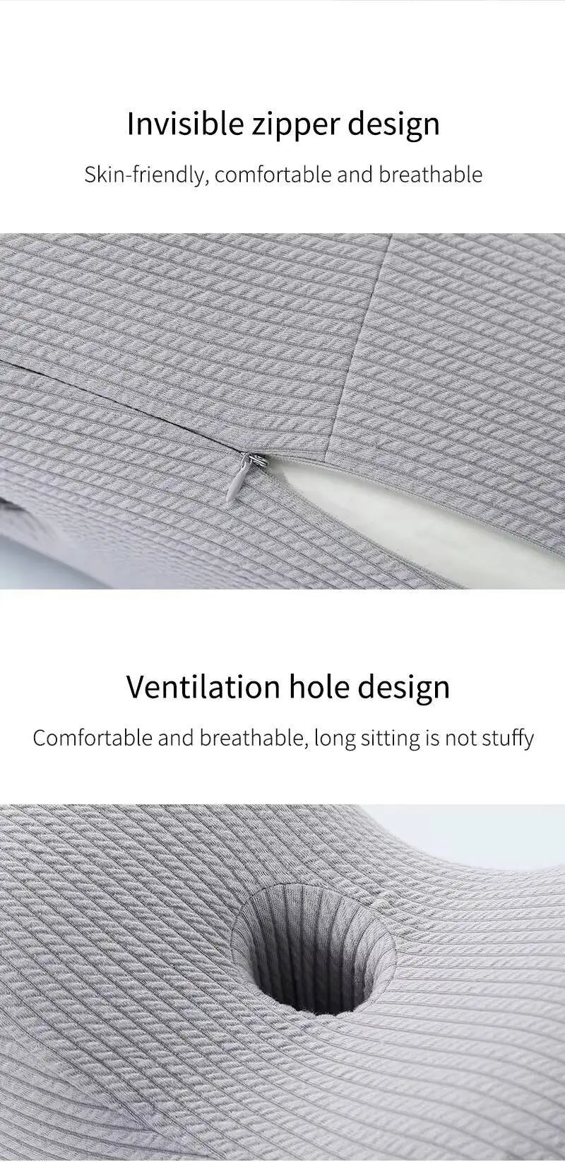 Wave Shape Versatile Memory Foam Pillow - image 17