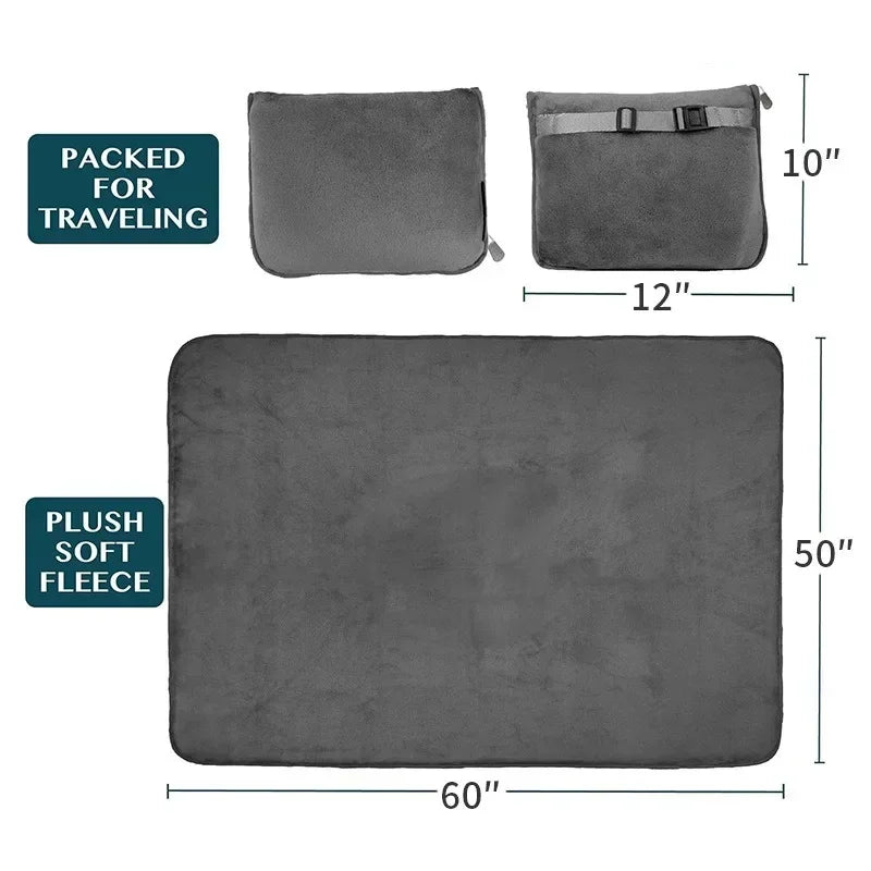 Coral Fleece Travel Blanket  Soft and Portable - image 7