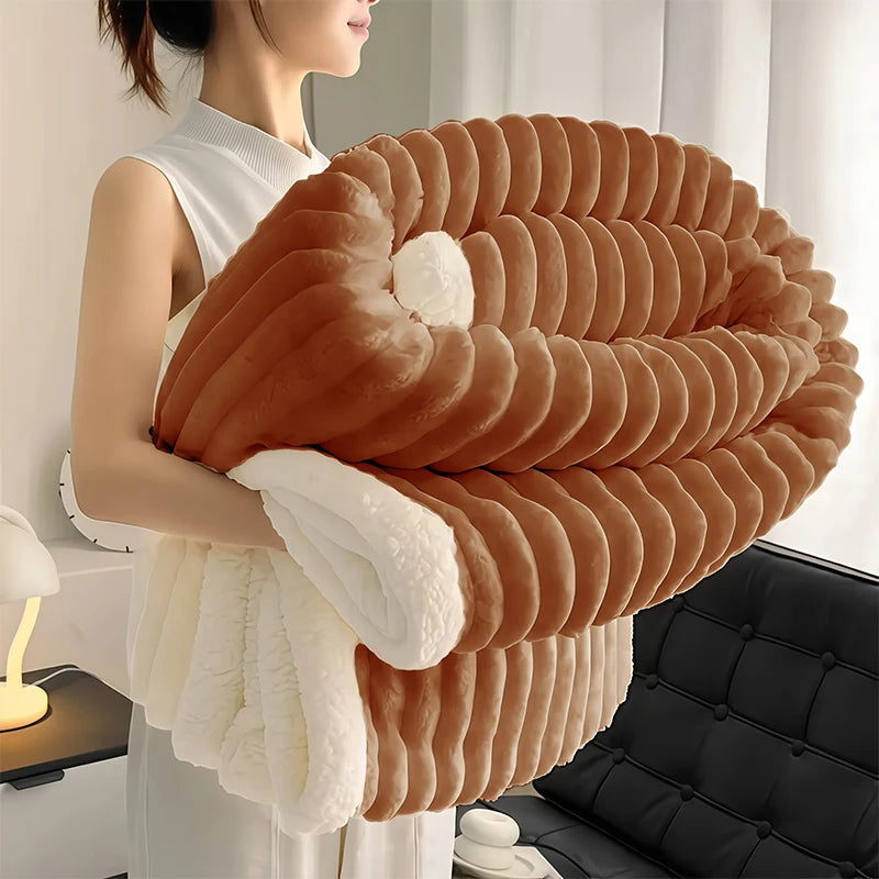 Heavy Sherpa Fleece Blanket - image 8