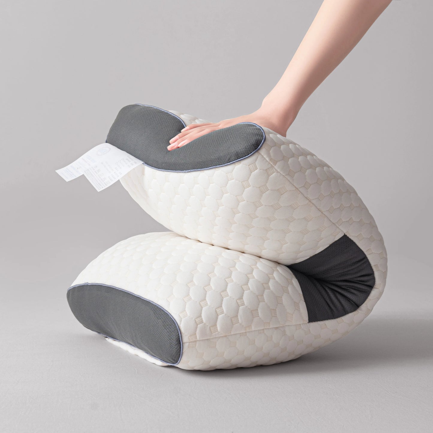 2-Pack Ergonomic Contour Neck Pillows – Adjustable Support, All-Season Comfort