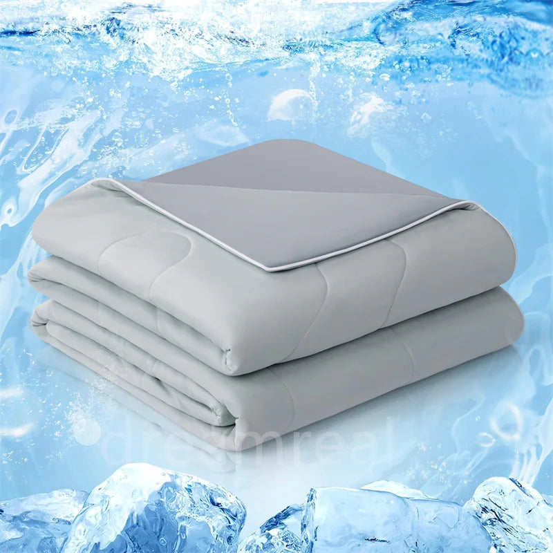 Cooling Summer Comforter – Lightweight, Smooth, Double-Sided Arc-Chill Fabric, Washable