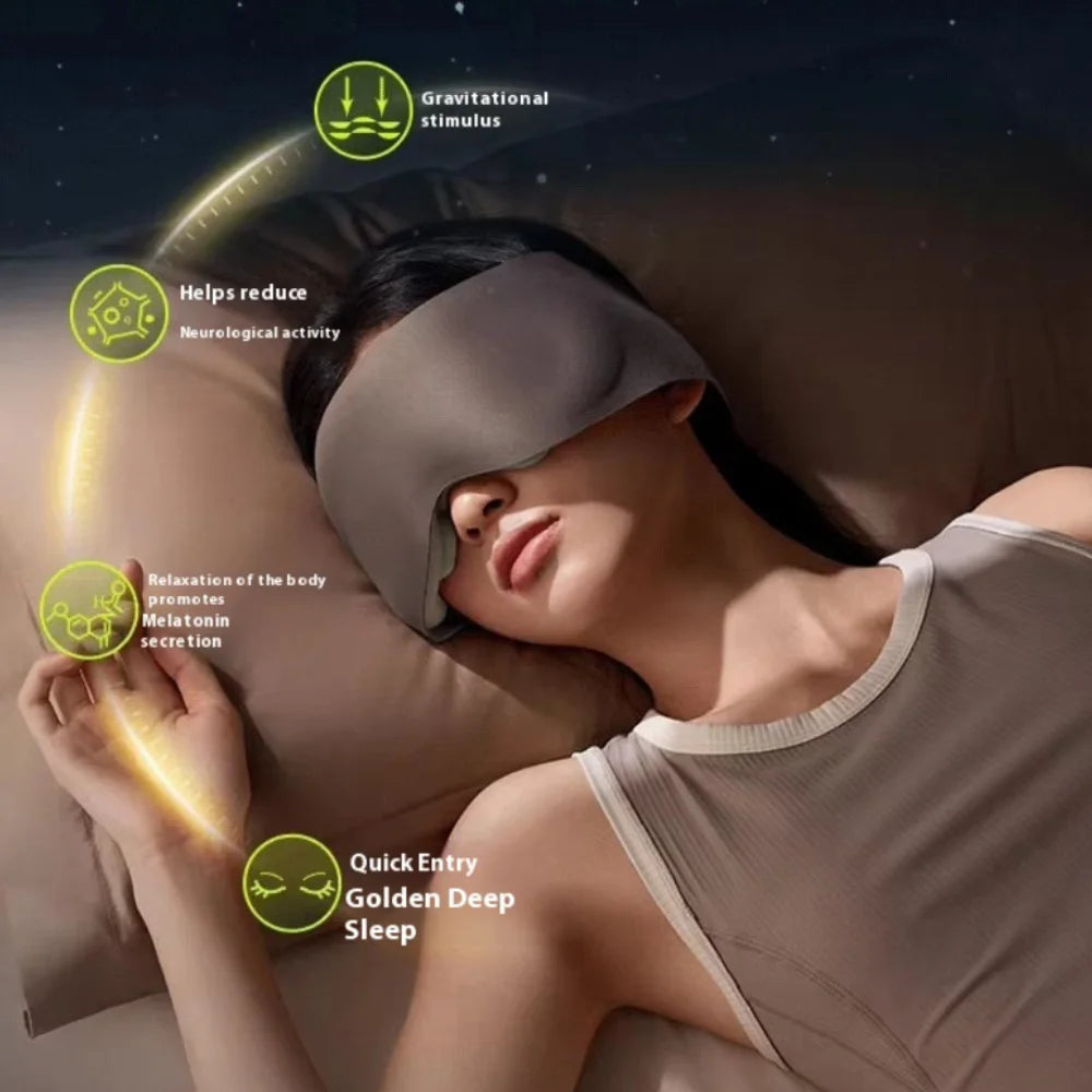 Weighted Large Eye Mask  Light Blocking, Acupoint Pressure - image 4