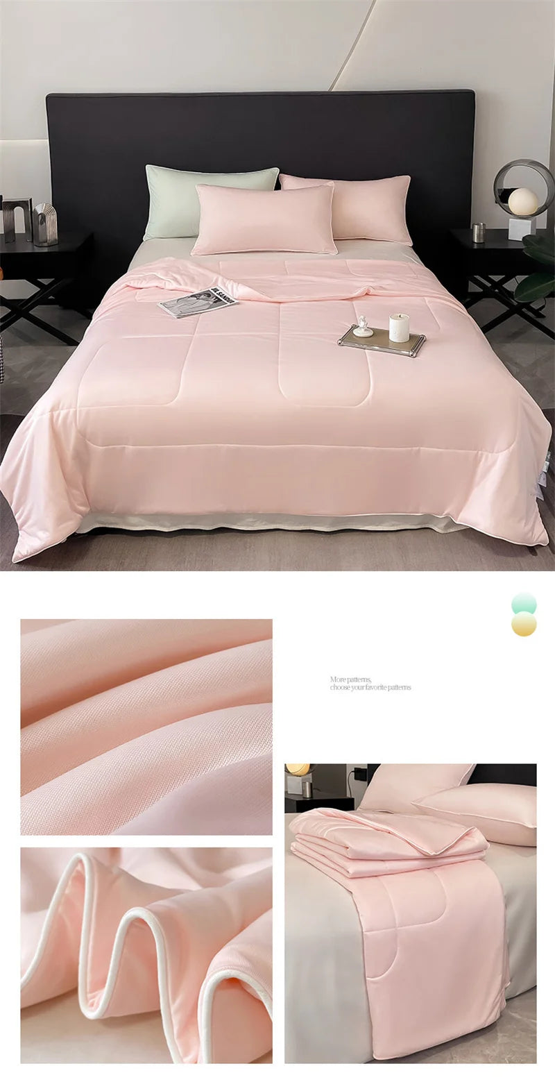 Cooling Summer Comforter – Lightweight, Smooth, Double-Sided Arc-Chill Fabric, Washable