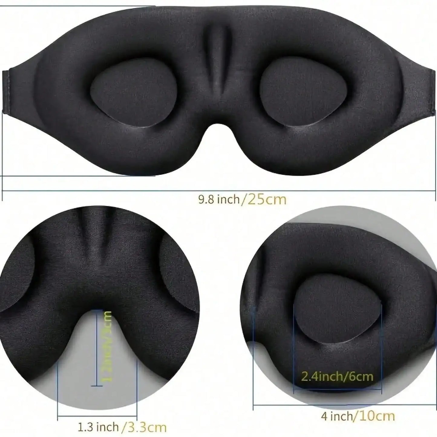 3D Sleep Mask  Light Blocking and Breathable - image 2